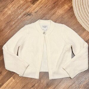 Abercrombie & Fitch Cream Cardigan